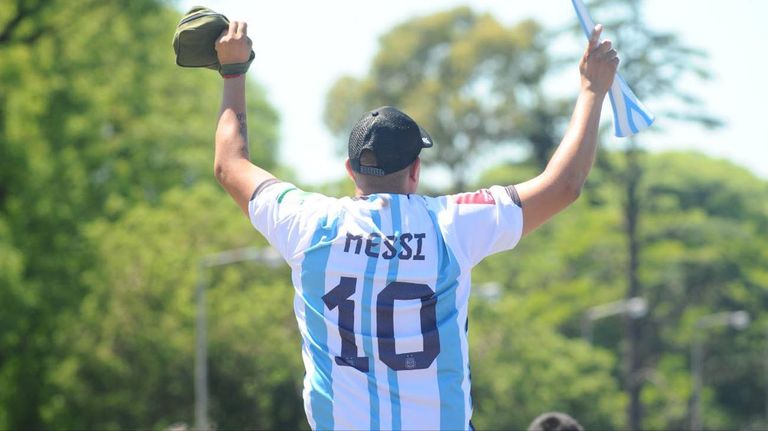 Festejos por el campeonato mundial 2022