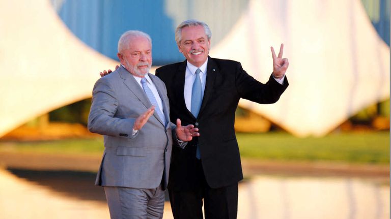 Alberto Fernández con Lula da Silva en Brasil 20230502