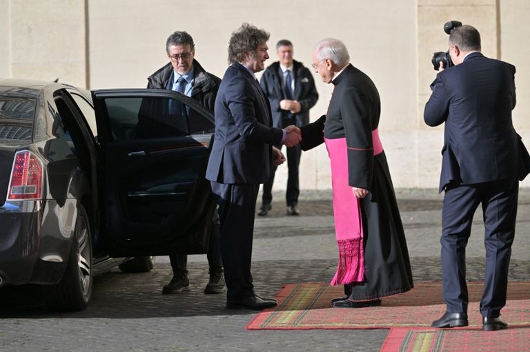Javier Milei en el Vaticano 20240212