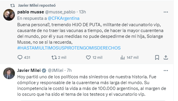 mensaje Milei