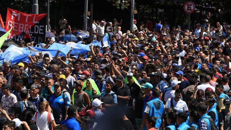 Marcha de la CGT en tribunales