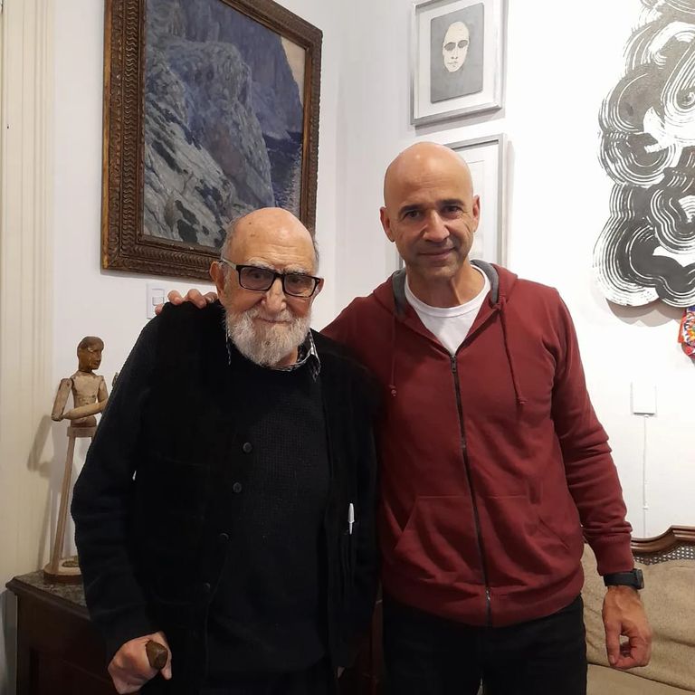 Luis Felipe Noé y Pablo Melicchio