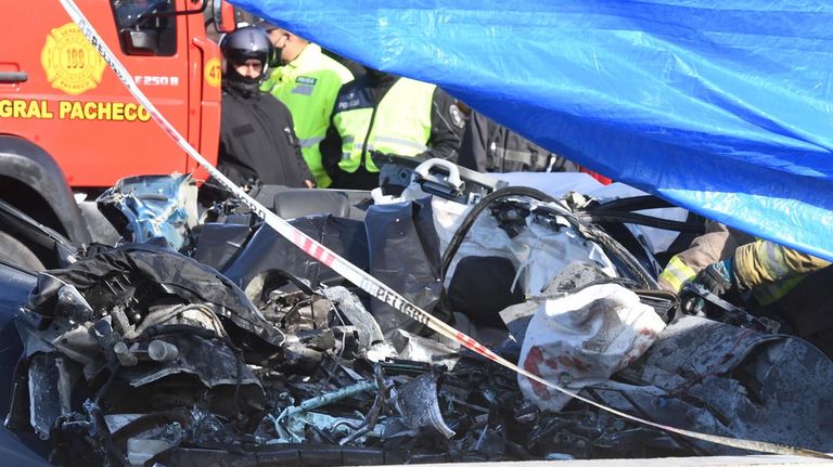 Choque en Panamericana luego de una persecución policial. 20220708