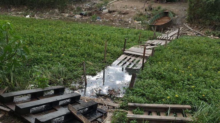 Puentes ilegales que se arman en el Pilcomayo 20211014
