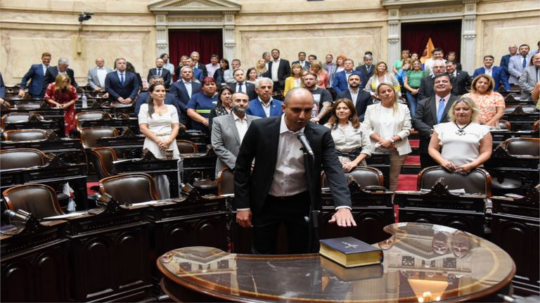 Sesión en la Cámara de Diputados en el Congreso de la Nación