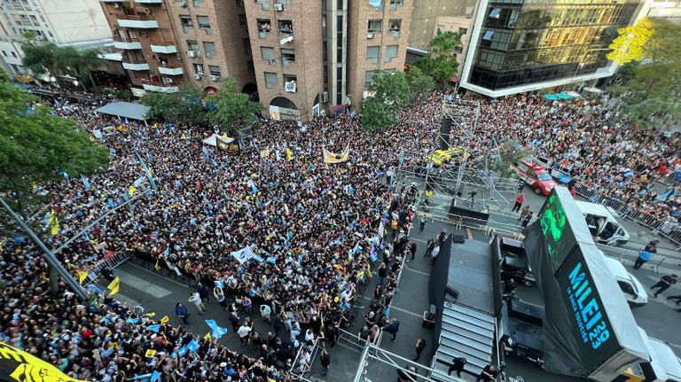 Acto de Milei en Córdoba