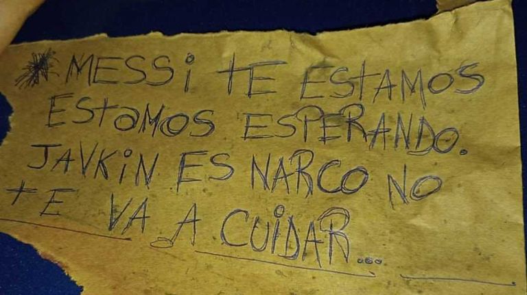 Amenaza a Lionel Messi