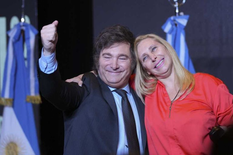 Javier y Karina Milei