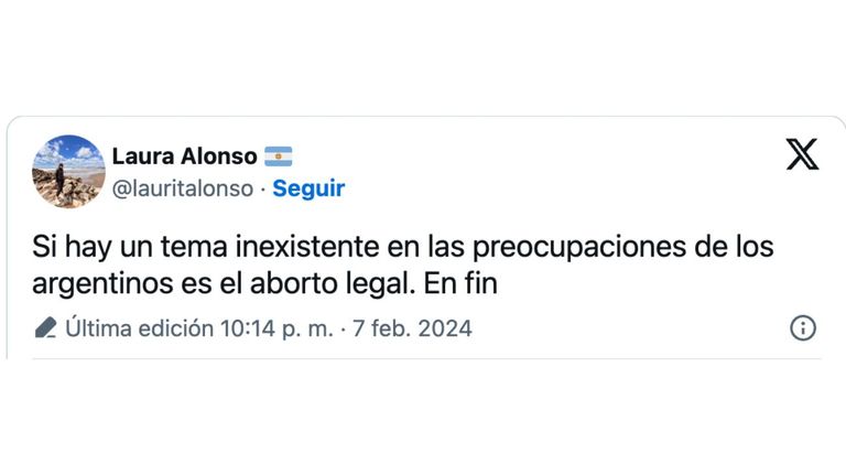 El rechazo de dirigentes políticos ante el proyecto para derogar el aborto legal