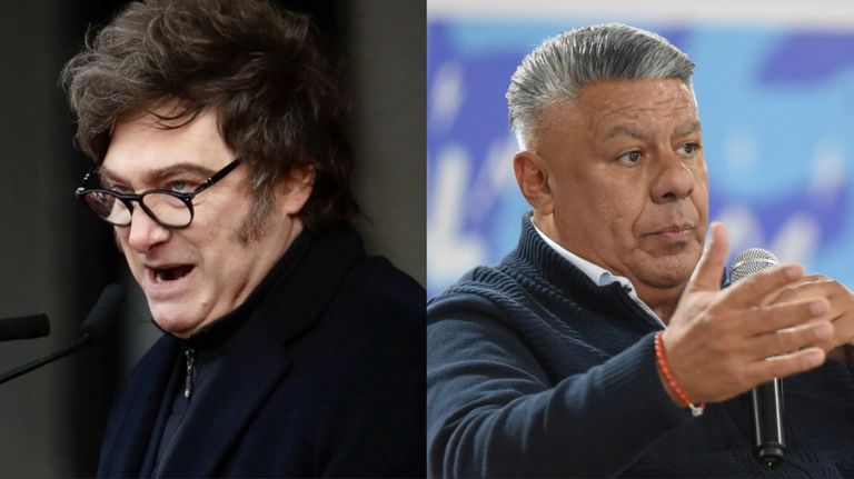 Javier Milei y Chiqui Tapia