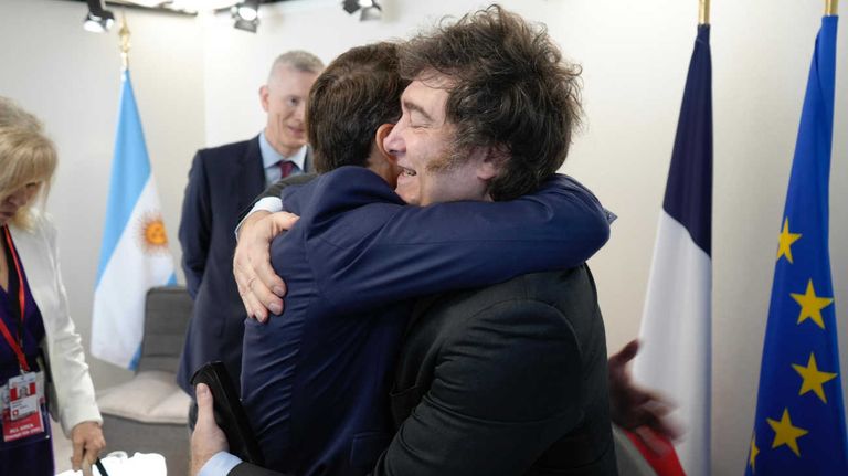 Milei y Macron bilateral 20250609