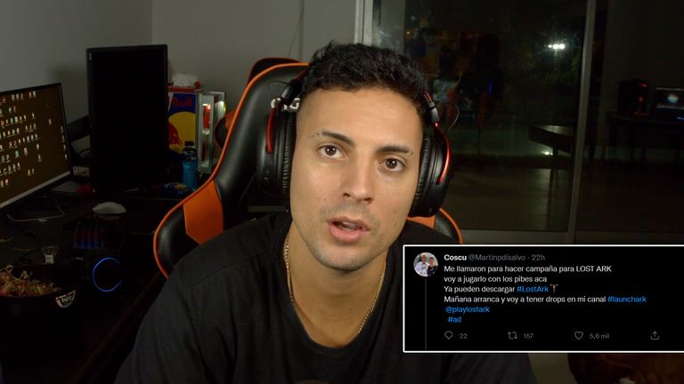Coscu transmitirá Lost Ark y tendrá drops en su canal