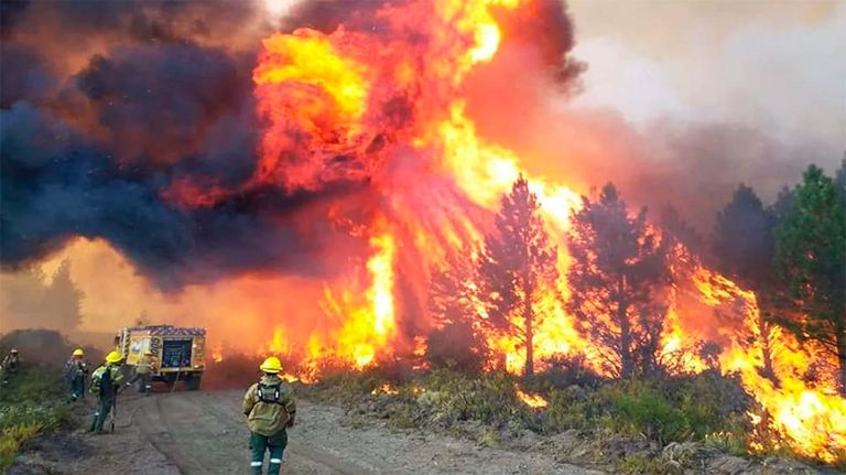 Incendios en Chubut 26012026