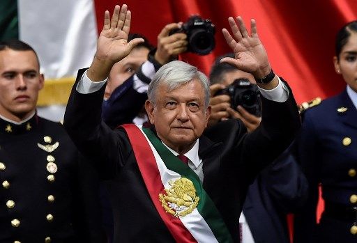 Andrés Manuel López Obrador juró como sucesor de Enrique Peña Nieto.