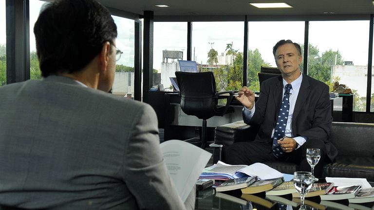 Backstage de la entrevista de Jorge Fontevecchia a Daniel Santoro.