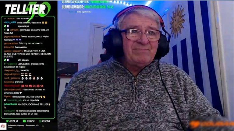 Un streamer de 71 años fue presentado como nuevo creador de contenido de Peñarol