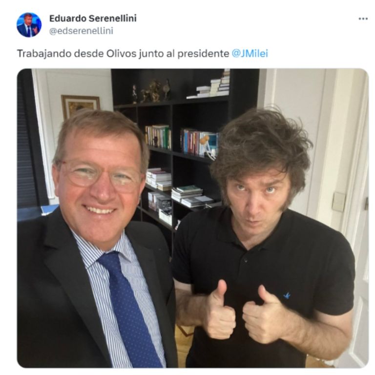 Serenellini y Milei