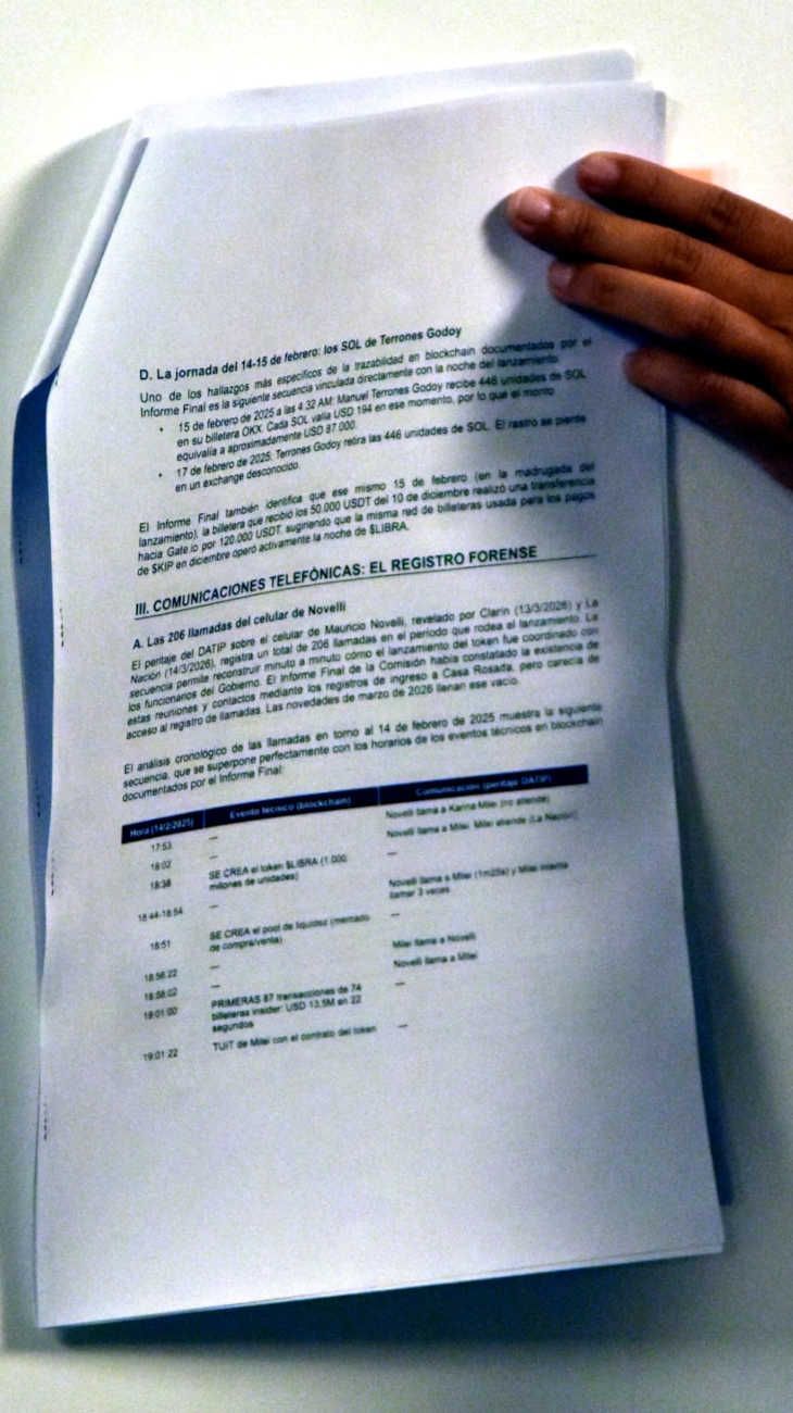 Novelli llamadas con funcionarios 20260316