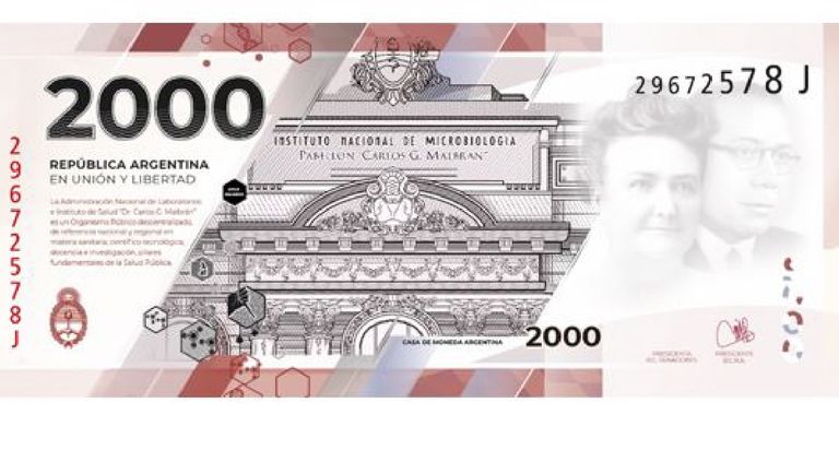 Billete de 2.000 pesos