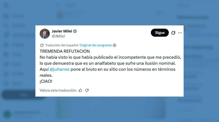 X Javier Milei 21042026