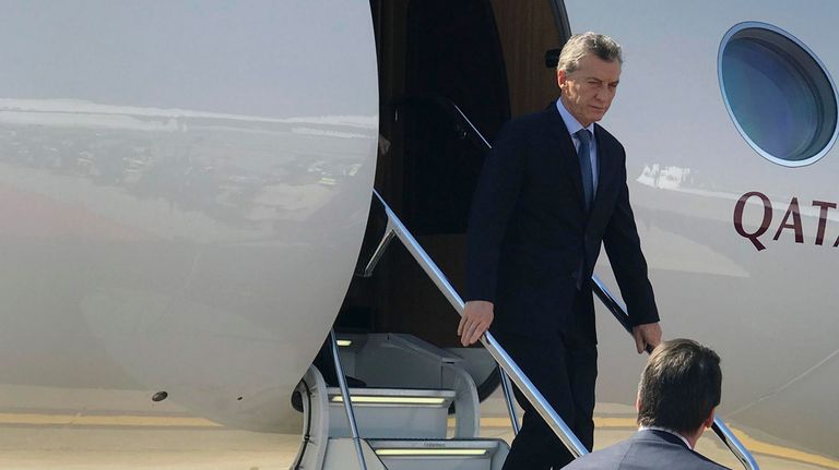 Macri llegó a Sudáfrica 07262018