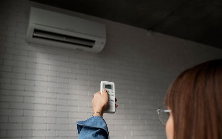 Temperatura de aire acondicionado en invierno