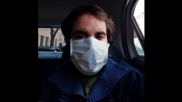 Gonzalo Gambetta camino al Hospital Militar