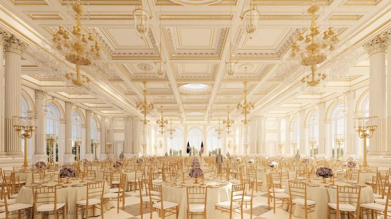 Donald Trump deja su marca en la Casa Blanca con un imponente salón de baile de USD 200 millones