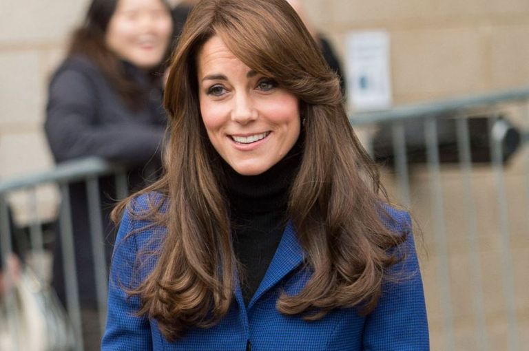 Kate Middleton con azul
