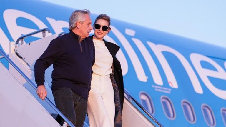 Fabiola Yañez y Alberto Fernández