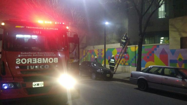 Incendio del depósito del Hospital Gutiérrez.