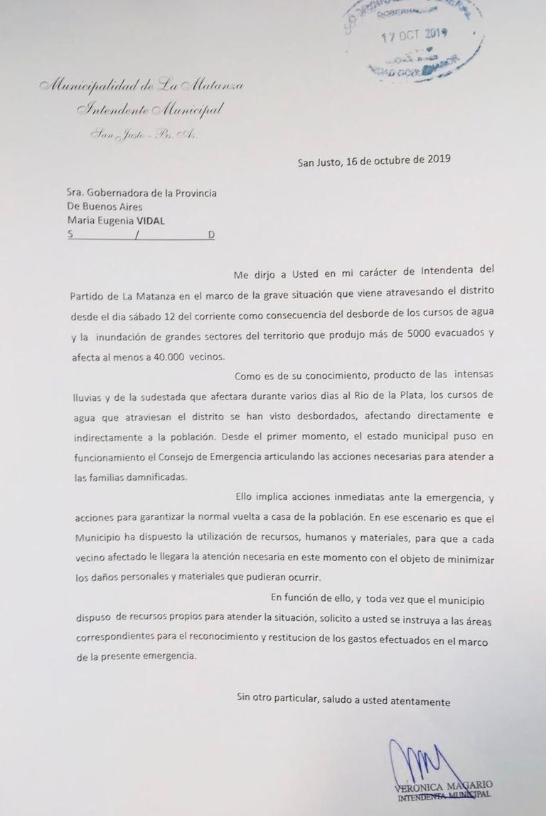 carta magario vidal