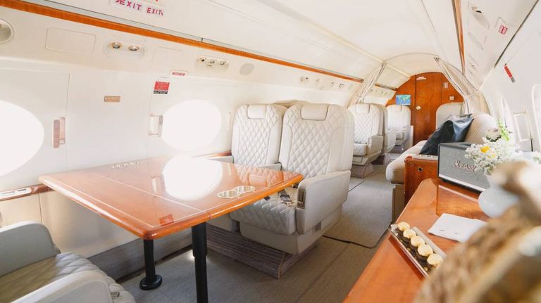 Interior avión Gulfstream 4000