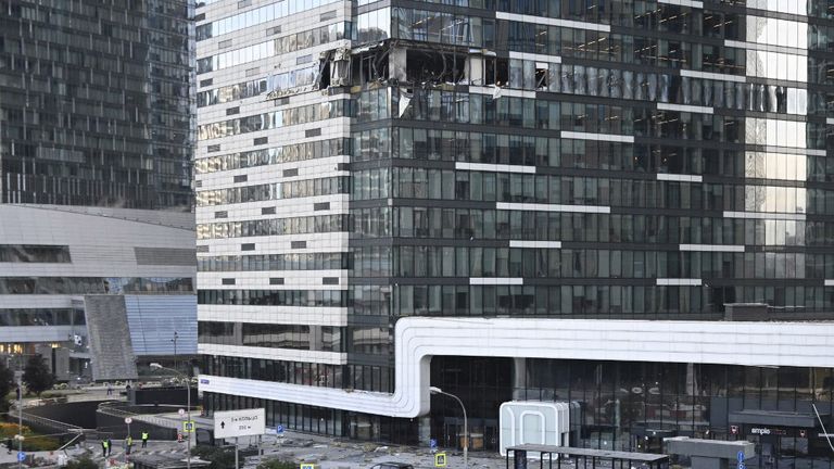 Los impactos de drones ucranianos en edificios de Moscú, este domingo 30 de julio.