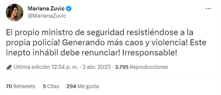 Reacciones por la agresión a Berni 20230403