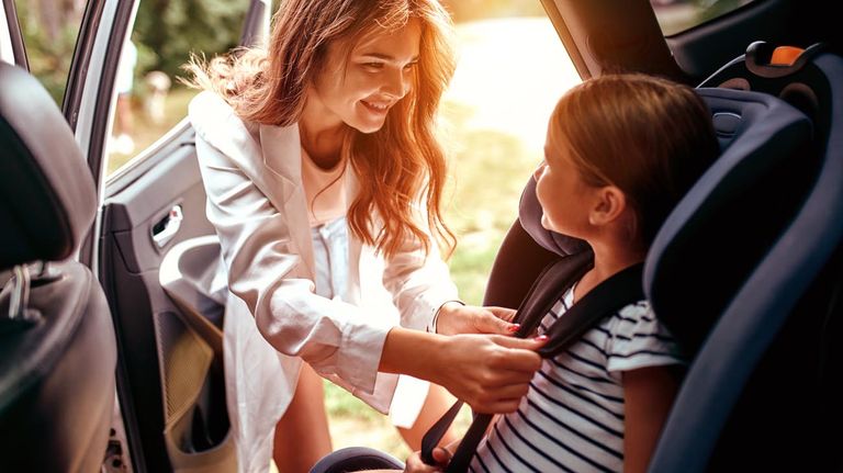 Familia en auto