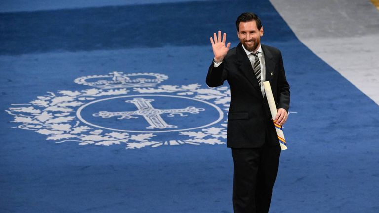 Messi en España- Premios Princesa de Asturias