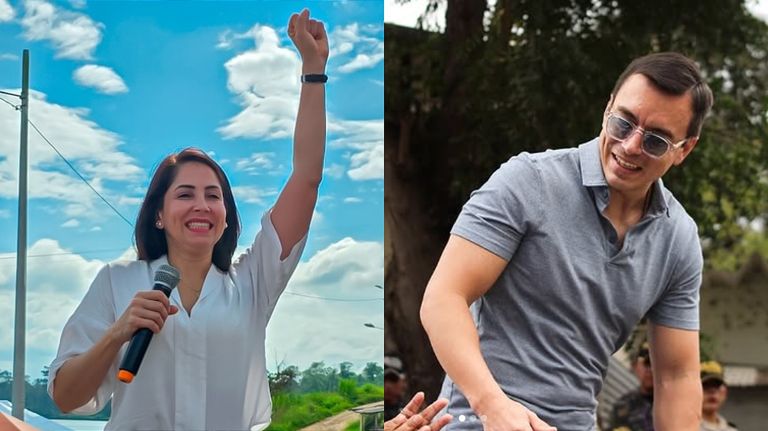 Daniel Noboa y Luisa González