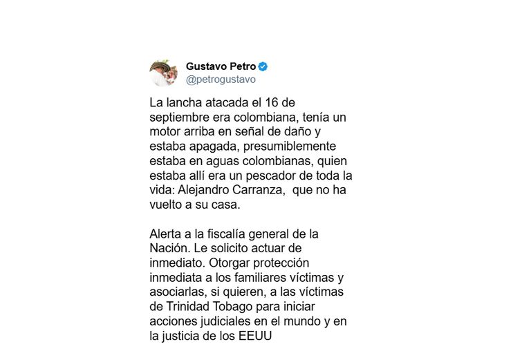 Posteo del presidente Petro contra Estados Unidos 2