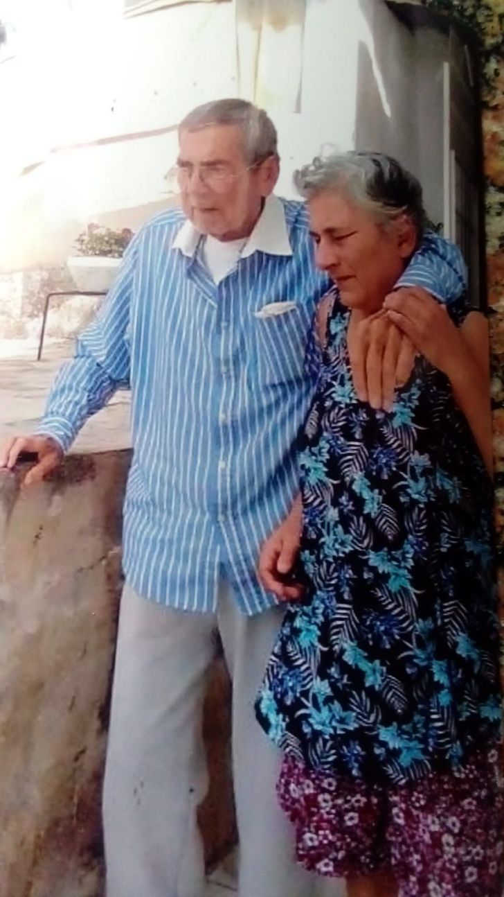 Hugo Síntora y su esposa