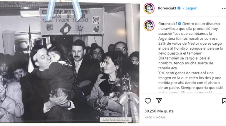 Posteo Florencia Kirchner 20221118