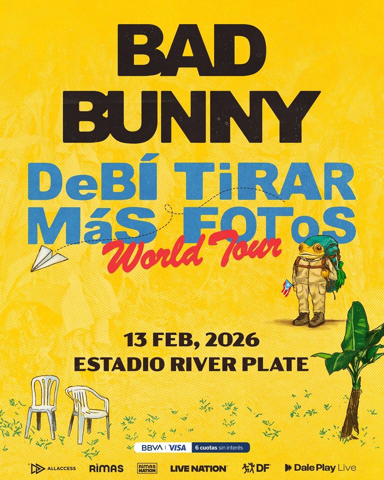 Bad Bunny se presentará en Argentina
