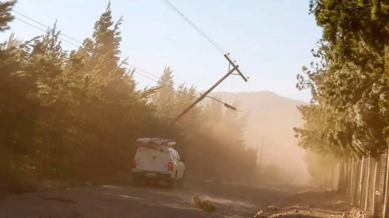 fuerte temporal de viento en el sur 20211025
