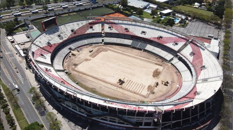Viajes en Dron: cancha de River Plate, así están hoy las reformas