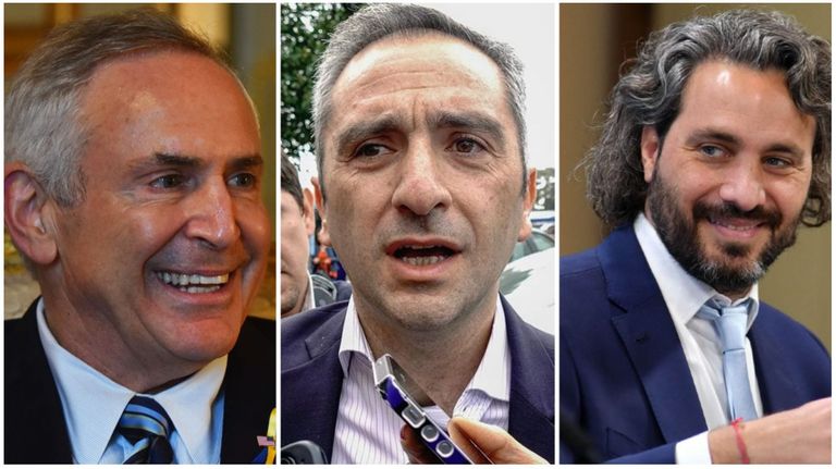 Marc Stanley, Andrés Larroque y Santiago Cafiero.