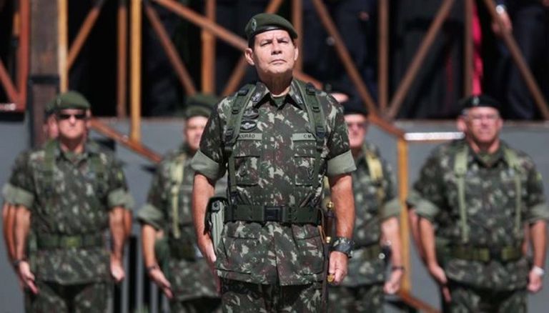 Vice presidente de Brasil, Hamilton Mourão.