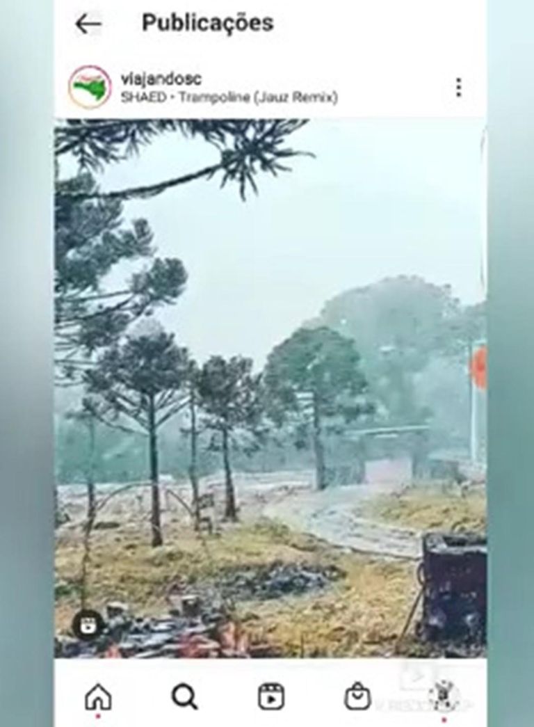 nevó en el estado de Santa Catarina, Brasil 20210629