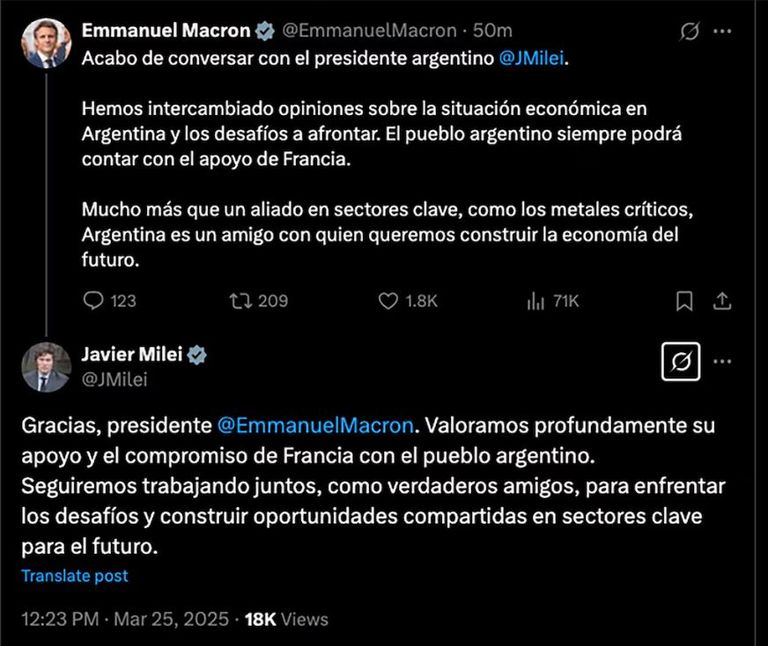 Tuit Macron