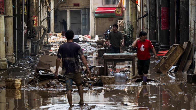 lluvias e inundaciones en China