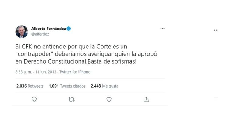 Tuit Fernández Corte Suprema